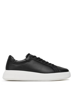 Sneakersy Calvin Klein Low Top Lace Up Lth HM0HM01016 Czarny ze sklepu eobuwie.pl w kategorii Buty sportowe męskie - zdjęcie 182079279