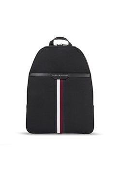 Plecak Tommy Hilfiger Th Coated Canvas Backpack AM0AM11533 Czarny ze sklepu eobuwie.pl w kategorii Plecaki - zdjęcie 182079427