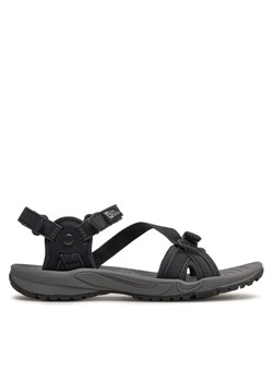 Sandały Jack Wolfskin Lakewood RiderSandal 4019041 Czarny ze sklepu eobuwie.pl w kategorii Sandały damskie - zdjęcie 182079529