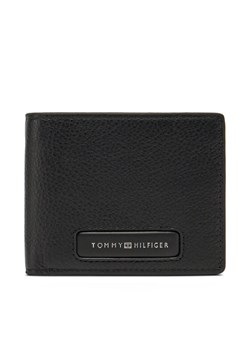 Duży Portfel Męski Tommy Hilfiger Th Monogram Mini Cc Wallet AM0AM13251 Czarny ze sklepu eobuwie.pl w kategorii Portfele męskie - zdjęcie 182079578