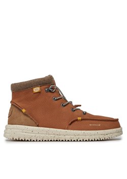 Trzewiki Hey Dude Bradley Boot Leather 40189-21N Brązowy ze sklepu eobuwie.pl w kategorii Buty zimowe męskie - zdjęcie 182079838