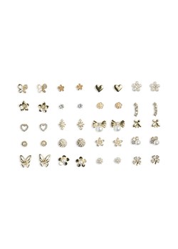 Zestaw 20 par kolczyków Pieces Pclona Mega Pack Earrings D2d 17153167 Złoty ze sklepu eobuwie.pl w kategorii Kolczyki - zdjęcie 182079888