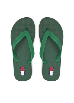 Japonki Tommy Jeans Tjm Beach Sandal EM0EM01560 Zielony ze sklepu eobuwie.pl w kategorii Klapki męskie - zdjęcie 182079916