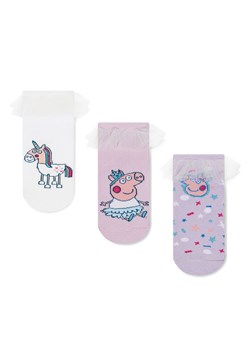 Skarpety Peppa Pig ACCCS-SS25-205PP(3-PACK) Biały ze sklepu eobuwie.pl w kategorii Skarpetki dziecięce - zdjęcie 182080207