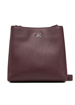 Torebka Calvin Klein K60K612803 Bordowy ze sklepu eobuwie.pl w kategorii Listonoszki - zdjęcie 182080408