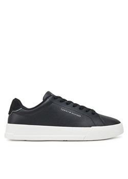 Sneakersy Tommy Hilfiger Th Court Lth Detail Ess FM0FM05367 Czarny ze sklepu eobuwie.pl w kategorii Buty sportowe męskie - zdjęcie 182080439