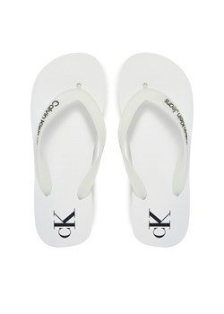 Japonki Calvin Klein Jeans Beach Sandal Flatform Tpu YW0YW01830 Biały ze sklepu eobuwie.pl w kategorii Klapki damskie - zdjęcie 182080516