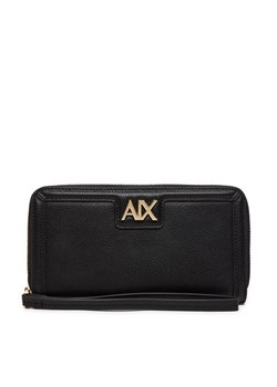 Duży Portfel Damski Armani Exchange 948451 4R731 Czarny ze sklepu eobuwie.pl w kategorii Portfele damskie - zdjęcie 182080528