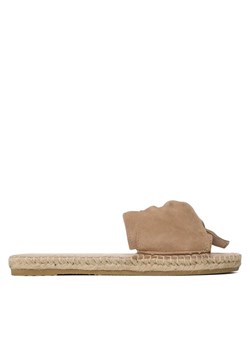 Espadryle Manebi Sandals With Knot W 1.9 JK Beżowy ze sklepu eobuwie.pl w kategorii Klapki damskie - zdjęcie 182080579