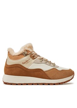 Sneakersy Pepe Jeans PLS60018 Beżowy ze sklepu eobuwie.pl w kategorii Buty sportowe damskie - zdjęcie 182080585
