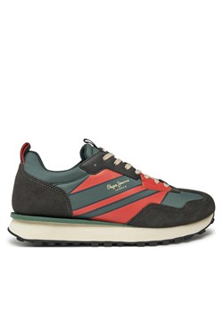 Sneakersy Pepe Jeans PMS60025 Zielony ze sklepu eobuwie.pl w kategorii Buty sportowe męskie - zdjęcie 182080767