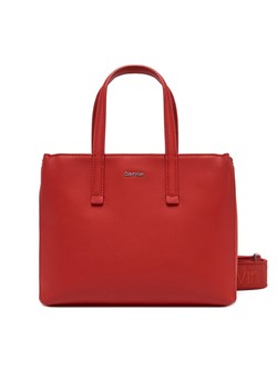 Torebka Calvin Klein Ck Must Small Tote K60K612904 Czerwony ze sklepu eobuwie.pl w kategorii Torebki damskie - zdjęcie 182080889