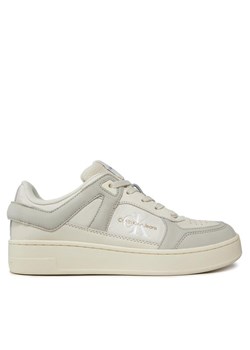 Sneakersy Calvin Klein Jeans Basket Cupsole Low Mix Ml Fad YW0YW01301 Beżowy ze sklepu eobuwie.pl w kategorii Buty sportowe damskie - zdjęcie 182080906
