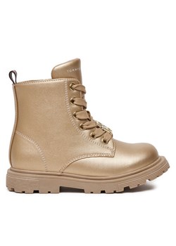 Botki Tommy Hilfiger T1A5-33562-0376 M Złoty ze sklepu eobuwie.pl w kategorii Buty zimowe dziecięce - zdjęcie 182081319