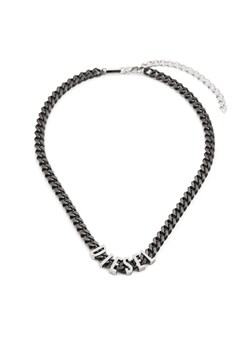 Naszyjnik Diesel Font Chain DX1487060 Czarny ze sklepu eobuwie.pl w kategorii Naszyjniki - zdjęcie 182081337