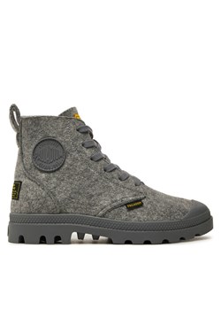 Trapery Palladium Pampa Hi Merino 74377-027-M Szary ze sklepu eobuwie.pl w kategorii Workery damskie - zdjęcie 182081409