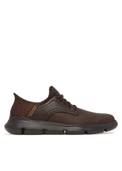 Sneakersy Skechers Garza-Gervin 205046/CHOC Brązowy ze sklepu eobuwie.pl w kategorii Buty sportowe męskie - zdjęcie 182081499