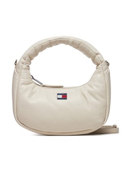 Torebka Tommy Jeans Tjw Pillow Mini Hobo AW0AW16976 Beżowy ze sklepu eobuwie.pl w kategorii Torebki damskie - zdjęcie 182081587
