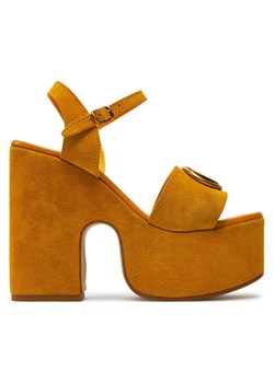 Sandały Guess Clody FLJCLO SUE04 Żółty ze sklepu eobuwie.pl w kategorii Sandały damskie - zdjęcie 182081766