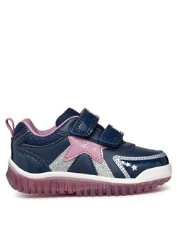 Sneakersy Geox B Lightyloo Girl B4661A 00254 C4251 Granatowy ze sklepu eobuwie.pl w kategorii Buty sportowe dziecięce - zdjęcie 182082068