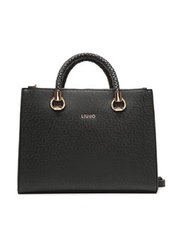 Torebka Liu Jo M Satchel Double AXX010 E0087 Czarny ze sklepu eobuwie.pl w kategorii Torby Shopper bag - zdjęcie 182082129
