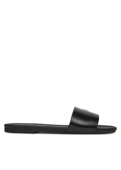 Klapki Calvin Klein Jeans Flat Sandal Slide Mg YW0YW01697 Czarny ze sklepu eobuwie.pl w kategorii Klapki damskie - zdjęcie 182082307