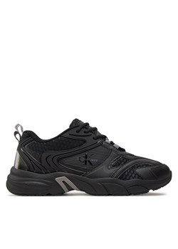 Sneakersy Calvin Klein Jeans Retro Tennis Low Mix Ml Met YM0YM00931 Czarny ze sklepu eobuwie.pl w kategorii Buty sportowe męskie - zdjęcie 182082346