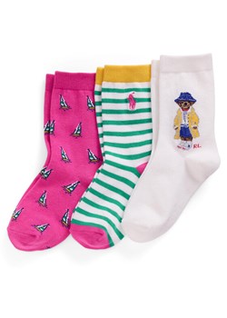 Zestaw 3 par wysokich skarpet dziecięcych Polo Ralph Lauren 4,47969E+11 Kolorowy ze sklepu eobuwie.pl w kategorii Skarpetki dziecięce - zdjęcie 182082455