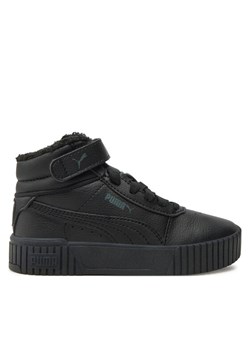 Sneakersy Puma Carina 2.0 Mid Winter 387382 01 Czarny ze sklepu eobuwie.pl w kategorii Buty sportowe dziecięce - zdjęcie 182082907