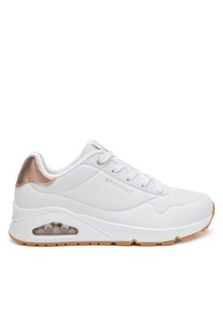Sneakersy Skechers UNO 177094 WHT Biały ze sklepu eobuwie.pl w kategorii Buty sportowe damskie - zdjęcie 182082948