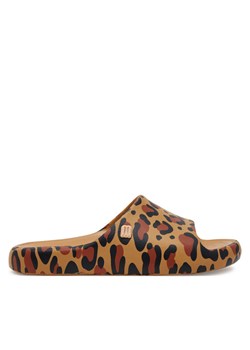 Klapki Melissa Mini Melissa Free Print Slide Inf 35936 Brązowy ze sklepu eobuwie.pl w kategorii Klapki dziecięce - zdjęcie 182083157