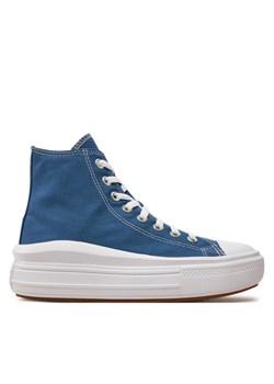 Trampki Converse Chuck Taylor All Star Move Platform A09395C Niebieski ze sklepu eobuwie.pl w kategorii Trampki damskie - zdjęcie 182083205