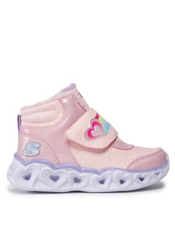 Sneakersy Skechers Heart Lights Brilliant Rainbow 302669L/PKLV Różowy ze sklepu eobuwie.pl w kategorii Buty sportowe dziecięce - zdjęcie 182083208