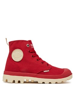 Trapery Palladium Pampa Duo Chrome 74470-656-M Czerwony ze sklepu eobuwie.pl w kategorii Workery damskie - zdjęcie 182083277