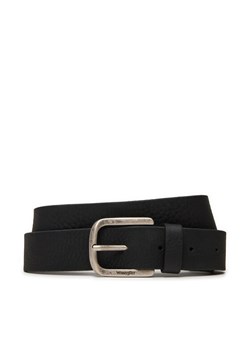 Pasek Męski Wrangler Full Grain 112358071 Czarny ze sklepu eobuwie.pl w kategorii Paski męskie - zdjęcie 182083298