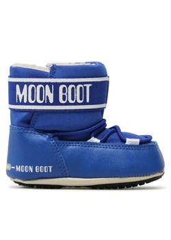 Śniegowce Moon Boot Crib 34010200005 Niebieski ze sklepu eobuwie.pl w kategorii Buciki niemowlęce - zdjęcie 182083306