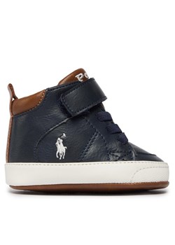 Trzewiki Polo Ralph Lauren Burnished RL100749 Granatowy ze sklepu eobuwie.pl w kategorii Buciki niemowlęce - zdjęcie 182083318