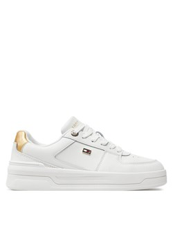 Sneakersy Tommy Hilfiger Essential Basket Sneaker Gold FW0FW08076 Écru ze sklepu eobuwie.pl w kategorii Buty sportowe damskie - zdjęcie 182083478
