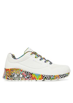 Sneakersy Skechers Jen Stark: Uno - Mini Drip 177959/WMLT Biały ze sklepu eobuwie.pl w kategorii Buty sportowe damskie - zdjęcie 182083498