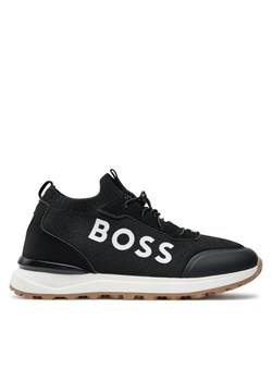 Sneakersy Boss J51327 S Czarny ze sklepu eobuwie.pl w kategorii Buty sportowe dziecięce - zdjęcie 182083657