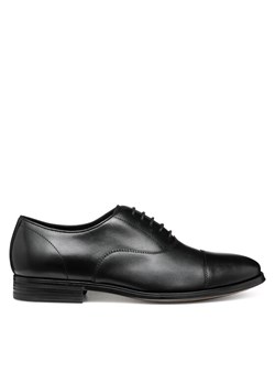 Półbuty Geox U Rezzonico U558QB 00043 C9999 Czarny ze sklepu eobuwie.pl w kategorii Buty eleganckie męskie - zdjęcie 182084176