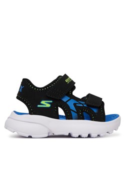 Sandały Skechers Razor Splash 406513N/BBLM Czarny ze sklepu eobuwie.pl w kategorii Sandały dziecięce - zdjęcie 182085127