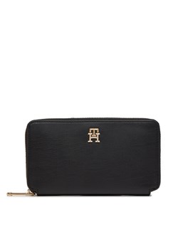 Duży Portfel Damski Tommy Hilfiger Iconic Tommy Large Za AW0AW16009 Czarny ze sklepu eobuwie.pl w kategorii Portfele damskie - zdjęcie 182085246