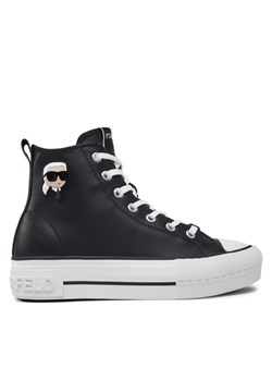 Trampki KARL LAGERFELD Kampus Max KL60445T Czarny ze sklepu eobuwie.pl w kategorii Trampki damskie - zdjęcie 182085329
