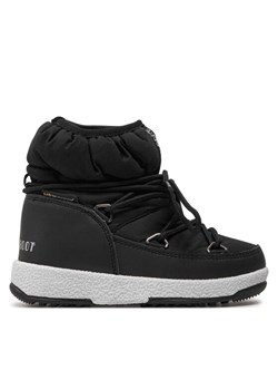 Śniegowce Moon Boot Jr Girl Low Nylon Wp 34051800001 Czarny ze sklepu eobuwie.pl w kategorii Buty zimowe dziecięce - zdjęcie 182085335