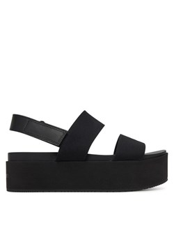 Sandały Calvin Klein Jeans Flatform Sandal Sling In YW0YW01788 Czarny ze sklepu eobuwie.pl w kategorii Sandały damskie - zdjęcie 182085396