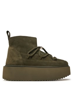 Śniegowce Inuikii Classic Low Platform 75204-004 Khaki ze sklepu eobuwie.pl w kategorii Śniegowce damskie - zdjęcie 182085416