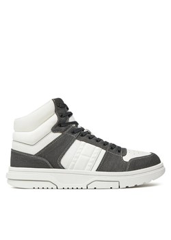 Sneakersy Tommy Jeans The Brooklyn Mid Top EM0EM01430 Czarny ze sklepu eobuwie.pl w kategorii Buty sportowe męskie - zdjęcie 182085669