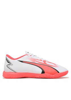 Buty do piłki nożnej Puma Ultra Play IT 107535 01 Biały ze sklepu eobuwie.pl w kategorii Buty sportowe dziecięce - zdjęcie 182086249