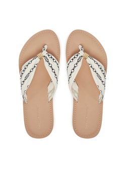Japonki Tommy Hilfiger Th Chain Print Elevated Sandal FW0FW08519 Biały ze sklepu eobuwie.pl w kategorii Klapki damskie - zdjęcie 182086627